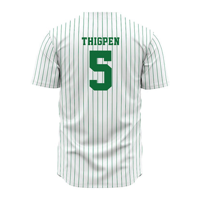EMich - NCAA Baseball : Phillip Thigpen - White Jersey-1