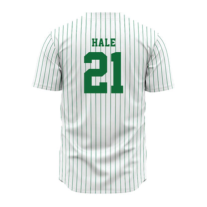 EMich - NCAA Baseball : John Hale - White Jersey-1