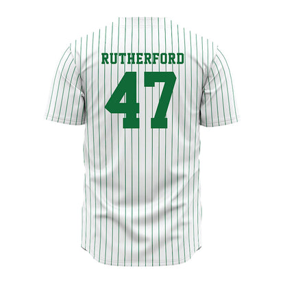 EMich - NCAA Baseball : Cal Rutherford - White Jersey-1