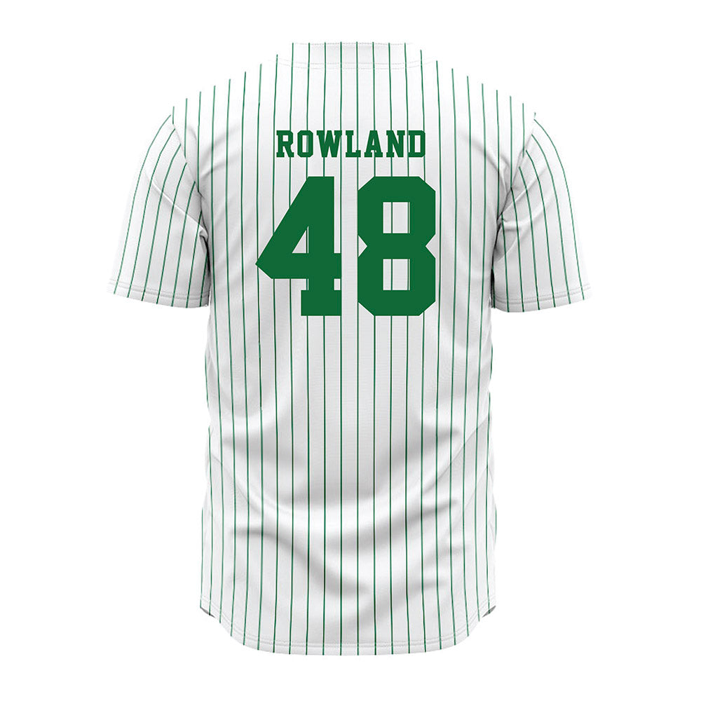EMich - NCAA Baseball : Ethan Rowland - White Jersey-1
