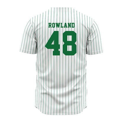EMich - NCAA Baseball : Ethan Rowland - White Jersey-1