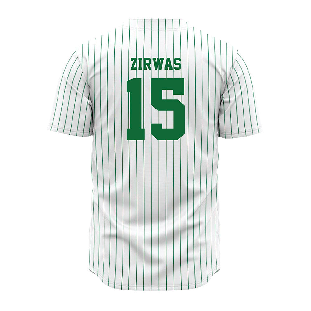 EMich - NCAA Baseball : Devan Zirwas - White Jersey-1