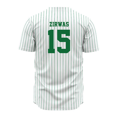 EMich - NCAA Baseball : Devan Zirwas - White Jersey-1