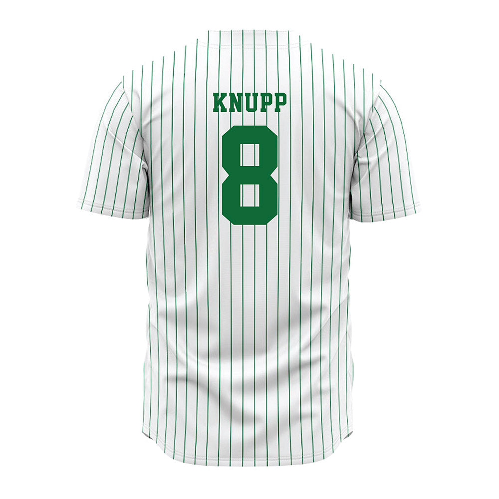 EMich - NCAA Baseball : Keegan Knupp - White Jersey-1