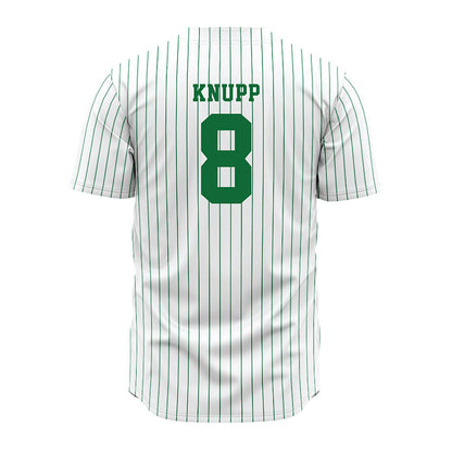 EMich - NCAA Baseball : Keegan Knupp - White Jersey-1