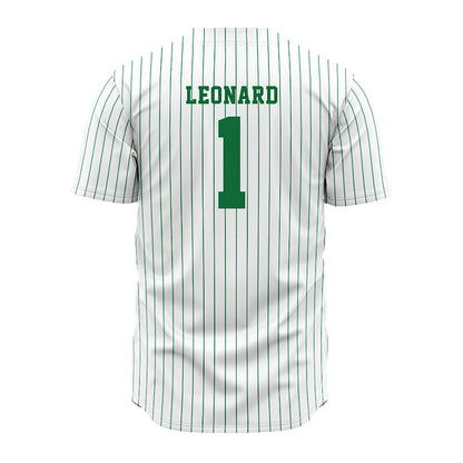 EMich - NCAA Baseball : Jake Leonard - White Jersey-1