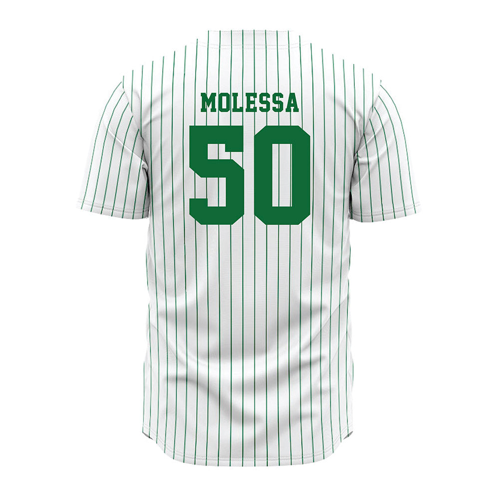 EMich - NCAA Baseball : Leewood Molessa - White Jersey-1