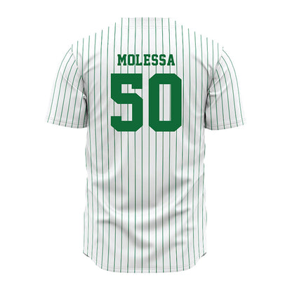 EMich - NCAA Baseball : Leewood Molessa - White Jersey-1