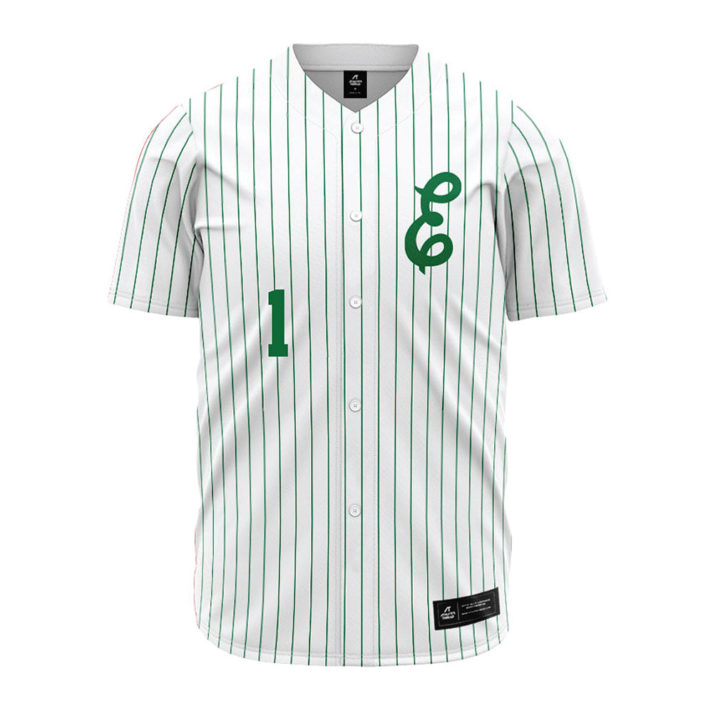 EMich - NCAA Baseball : Jake Leonard - White Jersey-0