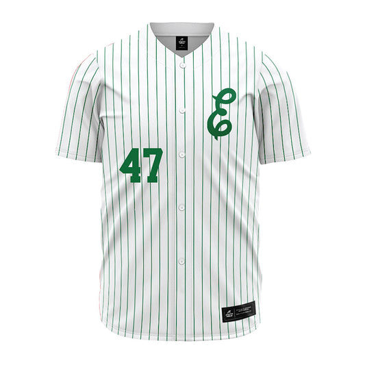 EMich - NCAA Baseball : Cal Rutherford - White Jersey-0