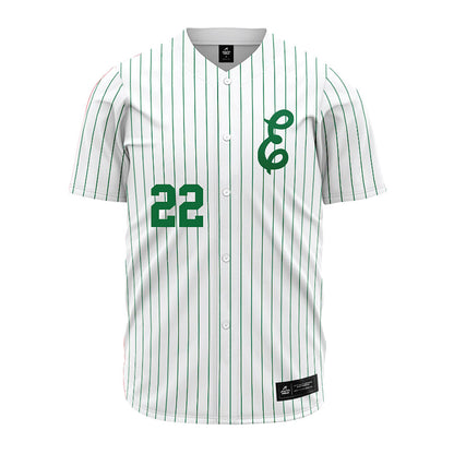 EMich - NCAA Baseball : Nathan Borchardt - White Jersey-0