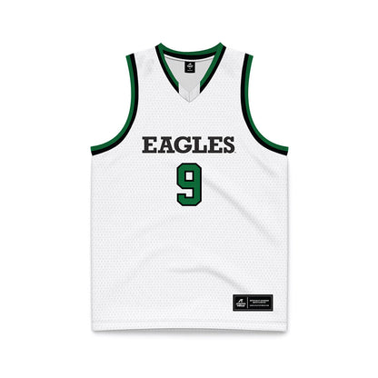 EMich - NCAA Men's Basketball : Addison Patterson - White Basketball Jersey-0