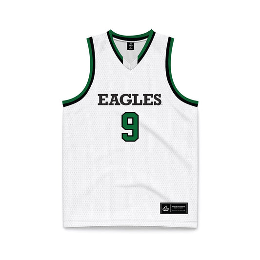 EMich - NCAA Men's Basketball : Addison Patterson - White Basketball Jersey-0