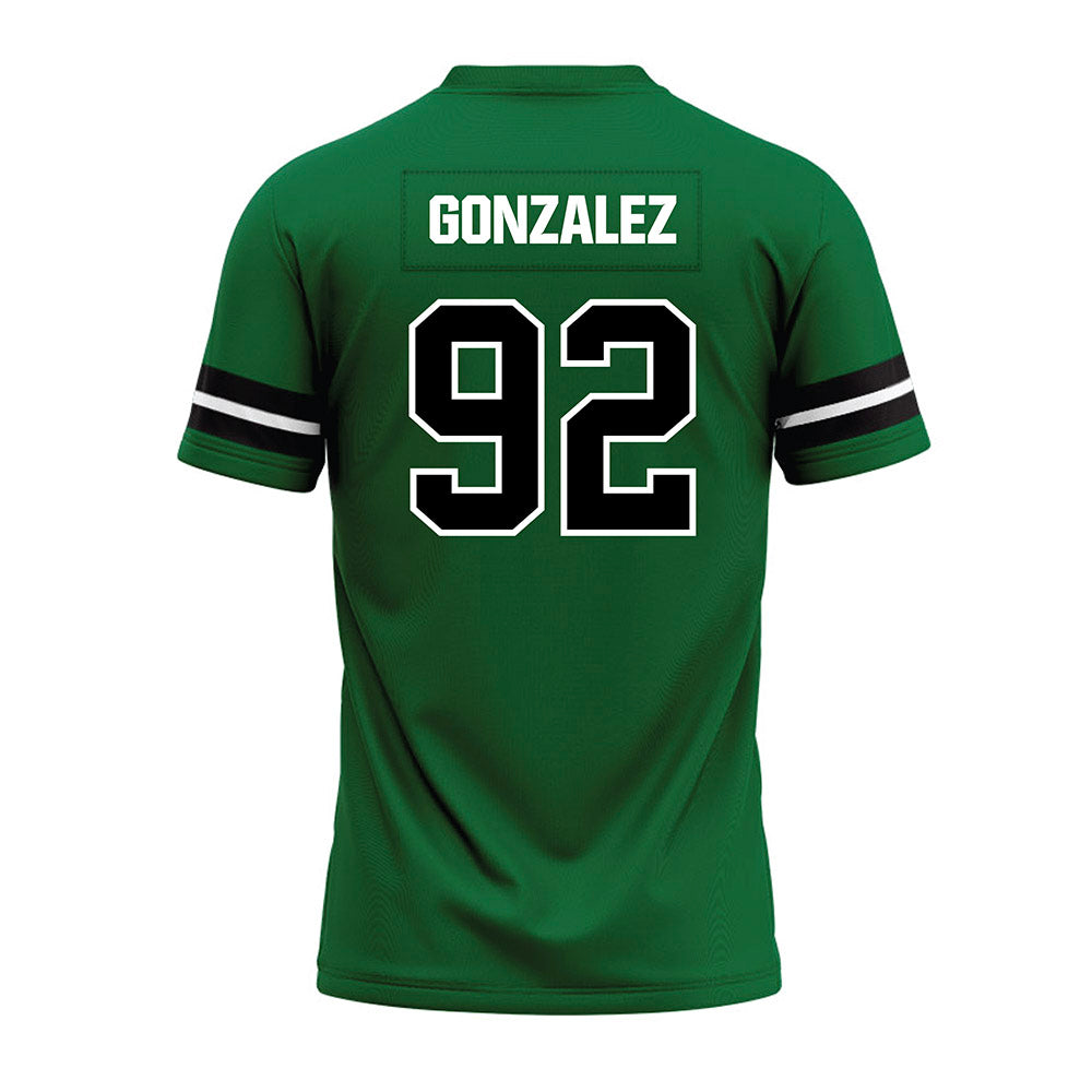 EMich - NCAA Football : Hector Gonzalez - Green Premium Football Jersey-1