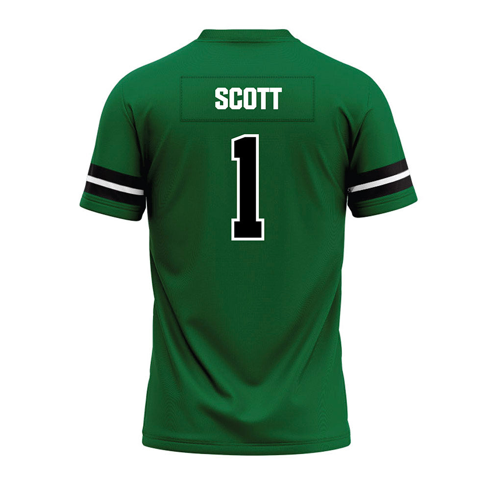 EMich - NCAA Football : Joshua Scott - Green Premium Football Jersey-1
