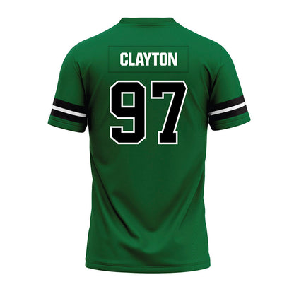 EMich - NCAA Football : Deterrius Clayton - Green Premium Football Jersey-1