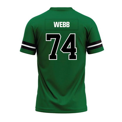 EMich - NCAA Football : Spencer Webb - Green Premium Football Jersey-1