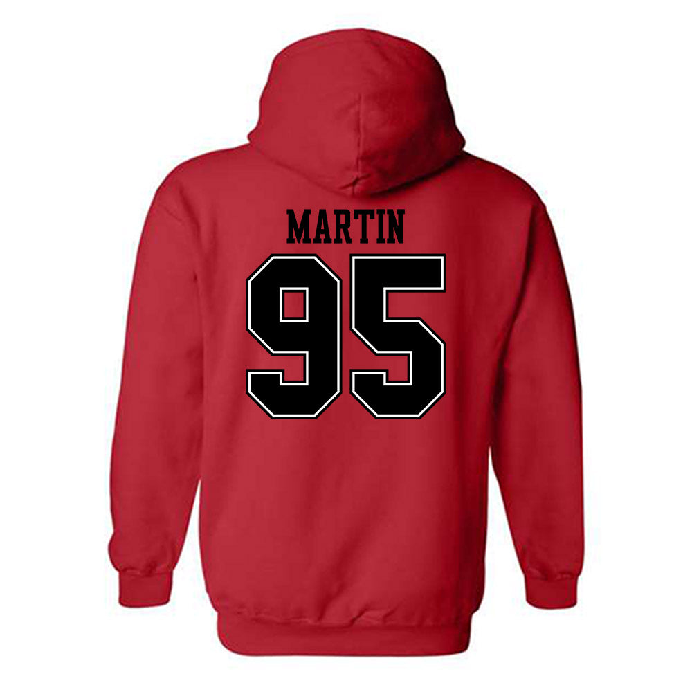 Valdosta State - NCAA Football : Jonathan Martin - Classic Shersey Hooded Sweatshirt-1