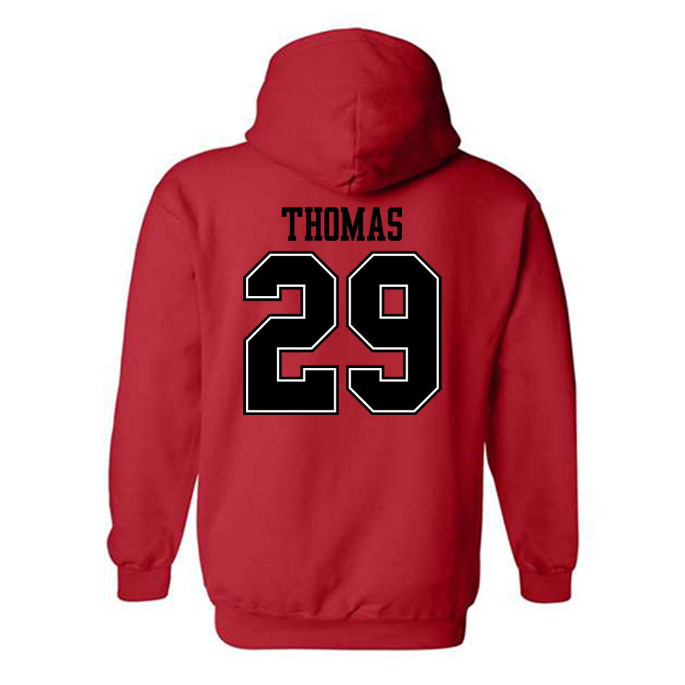 Valdosta State - NCAA Football : RoyMarr Thomas - Classic Shersey Hooded Sweatshirt-1