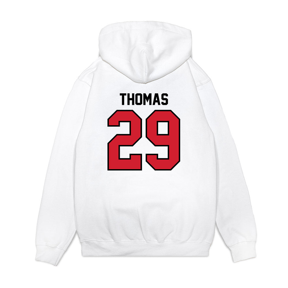 Valdosta State - NCAA Football : RoyMarr Thomas - Classic Shersey Hooded Sweatshirt-1