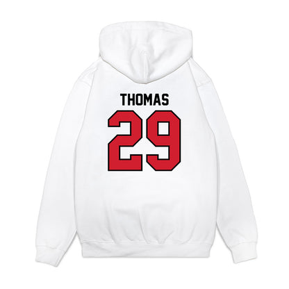 Valdosta State - NCAA Football : RoyMarr Thomas - Classic Shersey Hooded Sweatshirt-1
