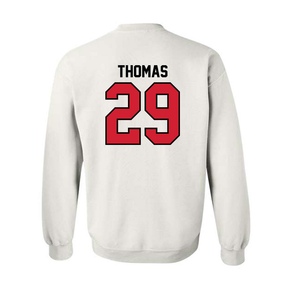Valdosta State - NCAA Football : RoyMarr Thomas - Classic Shersey Crewneck Sweatshirt-1