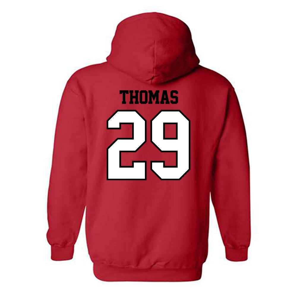 Valdosta State - NCAA Football : RoyMarr Thomas - Classic Shersey Hooded Sweatshirt-1