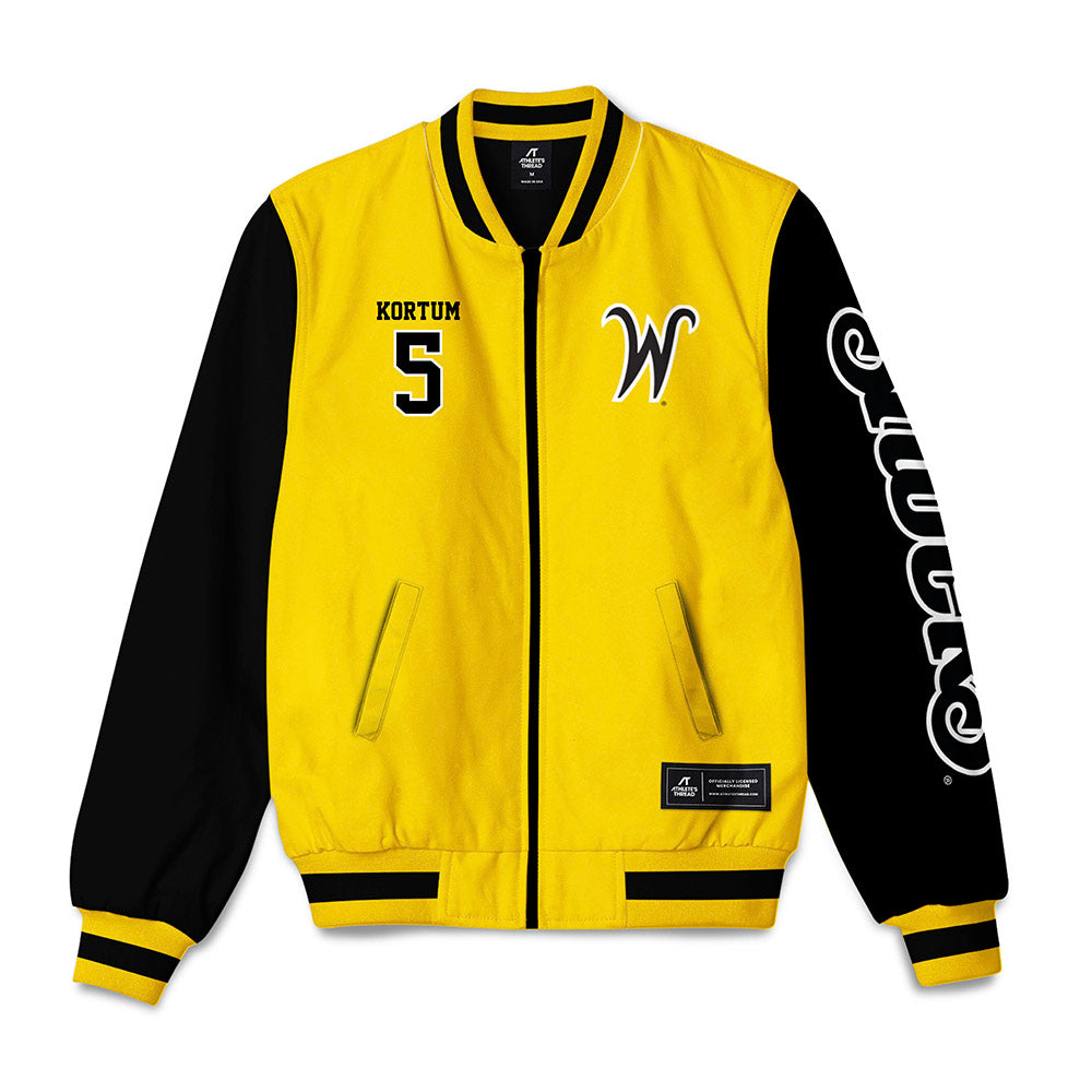 Wichita State - NCAA Baseball : Reese Kortum - Bomber Jacket-0
