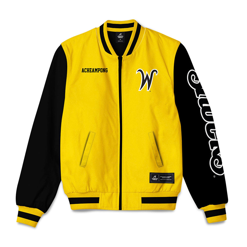 Wichita State - NCAA Men's Track & Field : Kelvin Acheampong - Bomber Jacket-0