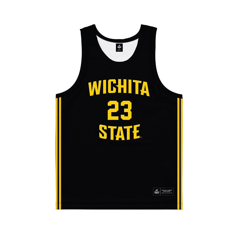Wichita State - NCAA Women's Basketball : Alexis Leyva - Black Basketball Jersey-0