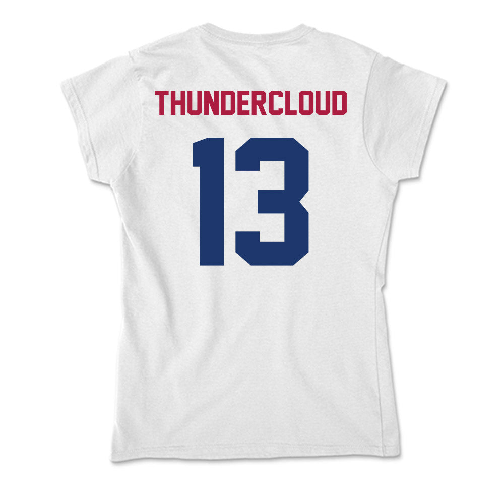 Detroit Mercy - NCAA Men's Lacrosse : Marcus Thundercloud - Soft Style Women’s T-Shirt-1