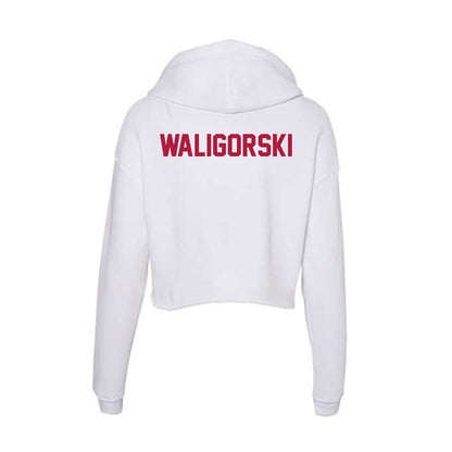 Detroit Mercy - NCAA Women's Track & Field : Kendal Waligorski - Women's Crop Fleece Hoodie-1