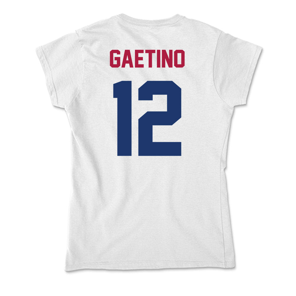 Detroit Mercy - NCAA Men's Soccer : Hayden Gaetino - Soft Style Women’s T-Shirt-1