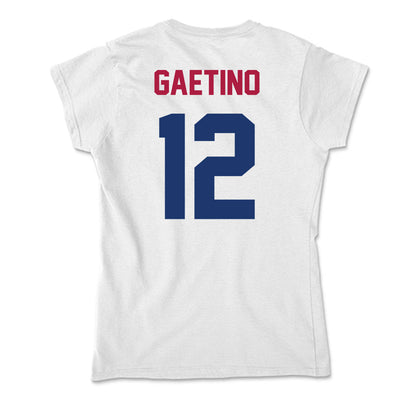 Detroit Mercy - NCAA Men's Soccer : Hayden Gaetino - Soft Style Women’s T-Shirt-1