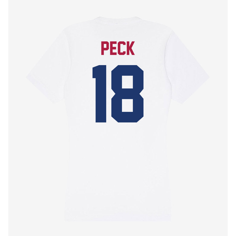 Detroit Mercy - NCAA Women's Lacrosse : Jane Peck - Women's V-Neck T-Shirt-1