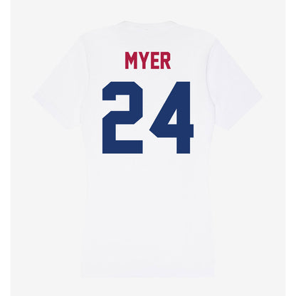 Detroit Mercy - NCAA Softball : Aubrey Myer - Women's V-Neck T-Shirt-1