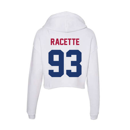Detroit Mercy - NCAA Men's Lacrosse : Whales Racette - Women's Crop Fleece Hoodie-1