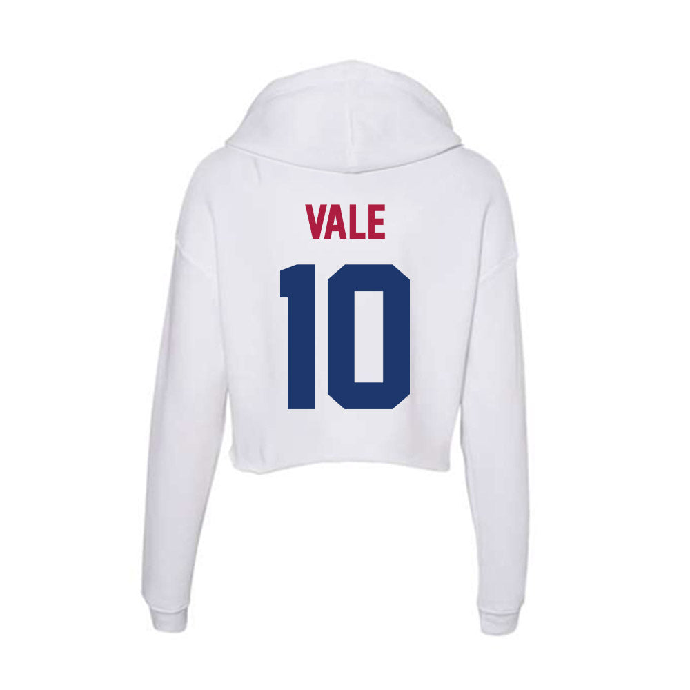 Detroit Mercy - NCAA Men's Lacrosse : Vince Vale - Women's Crop Fleece Hoodie-1