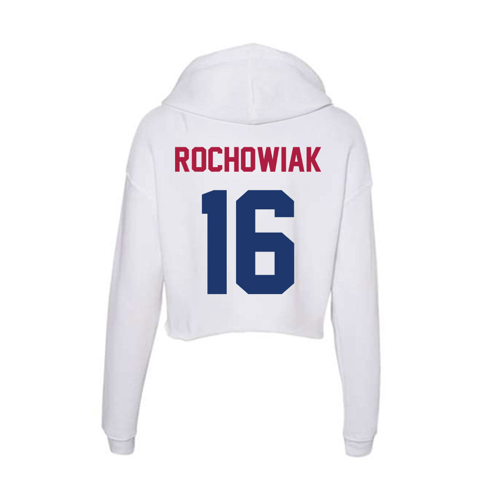 Detroit Mercy - NCAA Men's Lacrosse : Sam Rochowiak - Women's Crop Fleece Hoodie-1