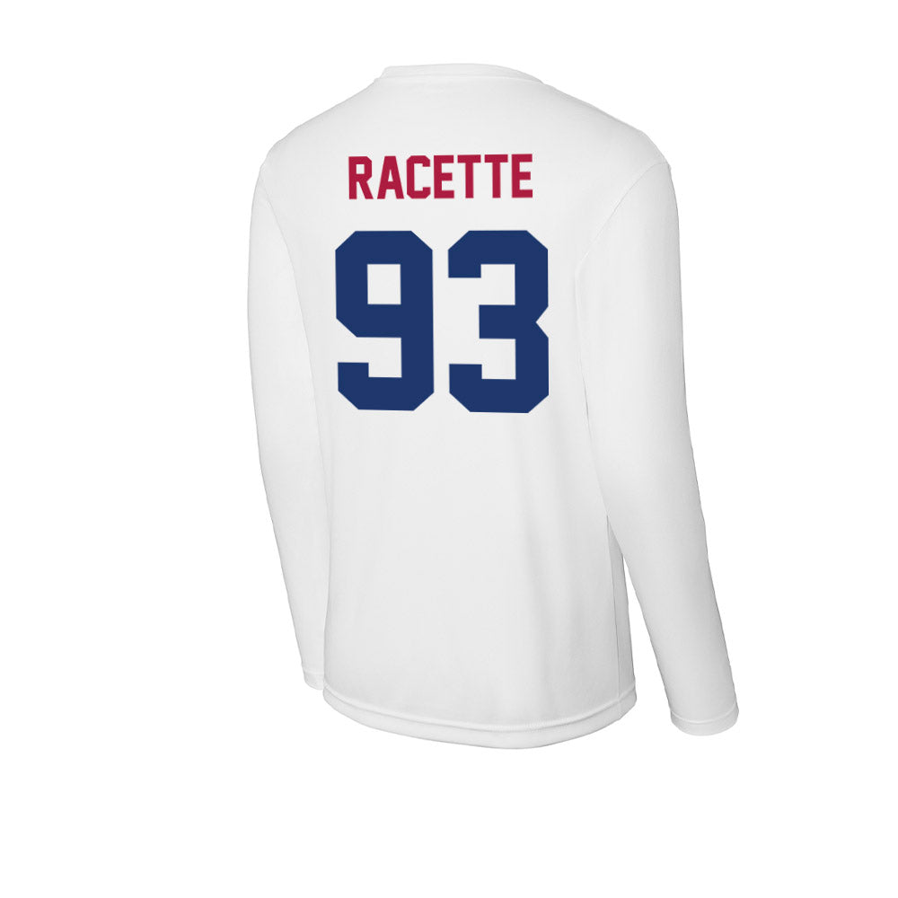 Detroit Mercy - NCAA Men's Lacrosse : Whales Racette - Activewear Long Sleeve T-Shirt-3