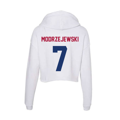 Detroit Mercy - NCAA Softball : Katie Modrzejewski - Women's Crop Fleece Hoodie-1