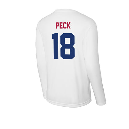 Detroit Mercy - NCAA Women's Lacrosse : Jane Peck - Activewear Long Sleeve T-Shirt-3