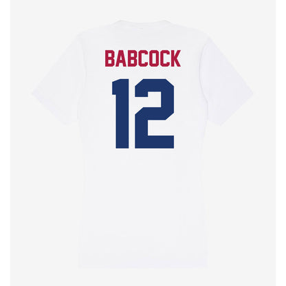 Detroit Mercy - NCAA Softball : Natalie Babcock - Women's V-Neck T-Shirt-1