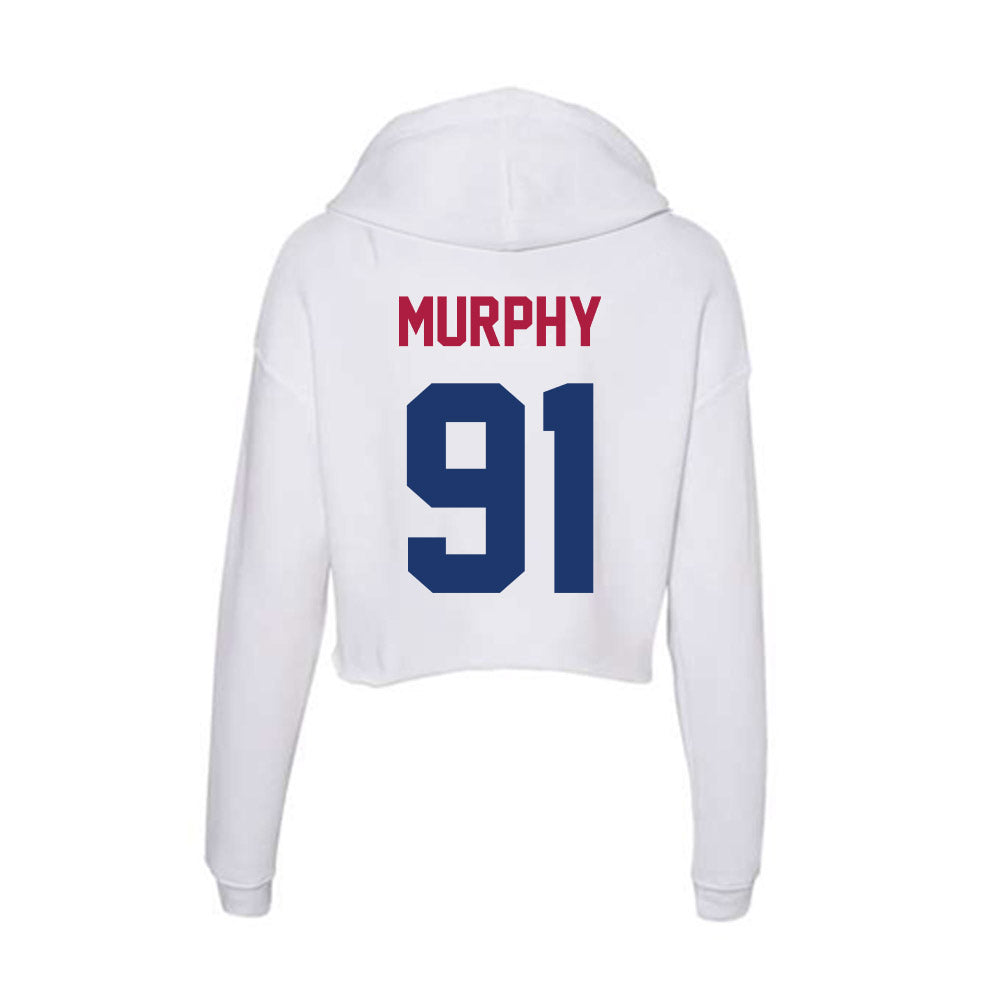 Detroit Mercy - NCAA Men's Lacrosse : Jackson Murphy - Women's Crop Fleece Hoodie-1
