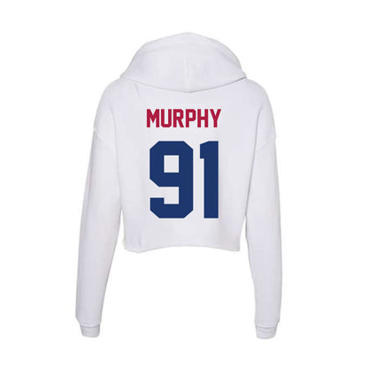 Detroit Mercy - NCAA Men's Lacrosse : Jackson Murphy - Women's Crop Fleece Hoodie-1