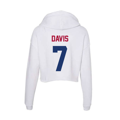 Detroit Mercy - NCAA Men's Lacrosse : Tristen Davis - Women's Crop Fleece Hoodie-1