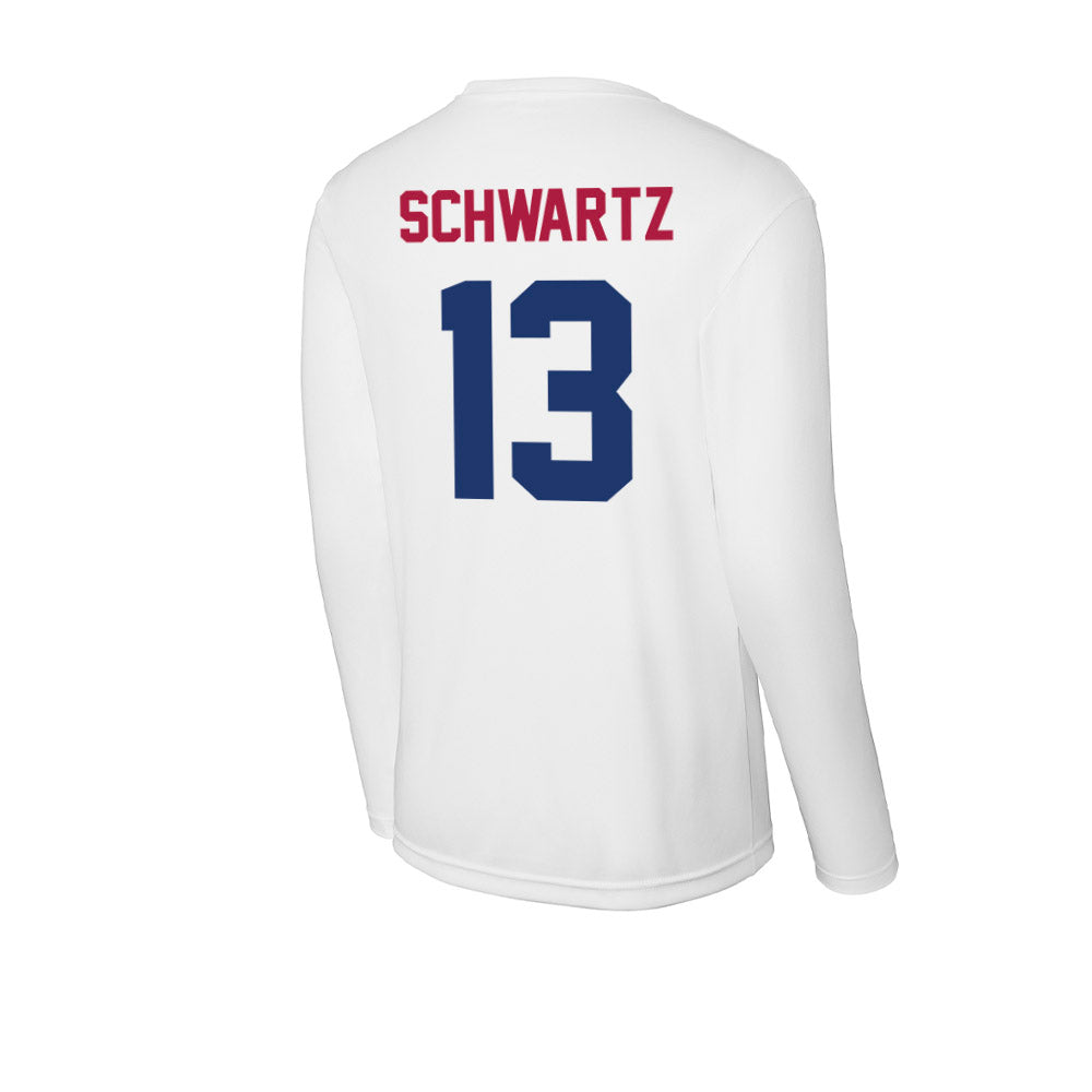 Detroit Mercy - NCAA Women's Basketball : Brendha Schwartz - Activewear Long Sleeve T-Shirt-3