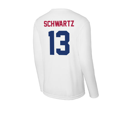 Detroit Mercy - NCAA Women's Basketball : Brendha Schwartz - Activewear Long Sleeve T-Shirt-3