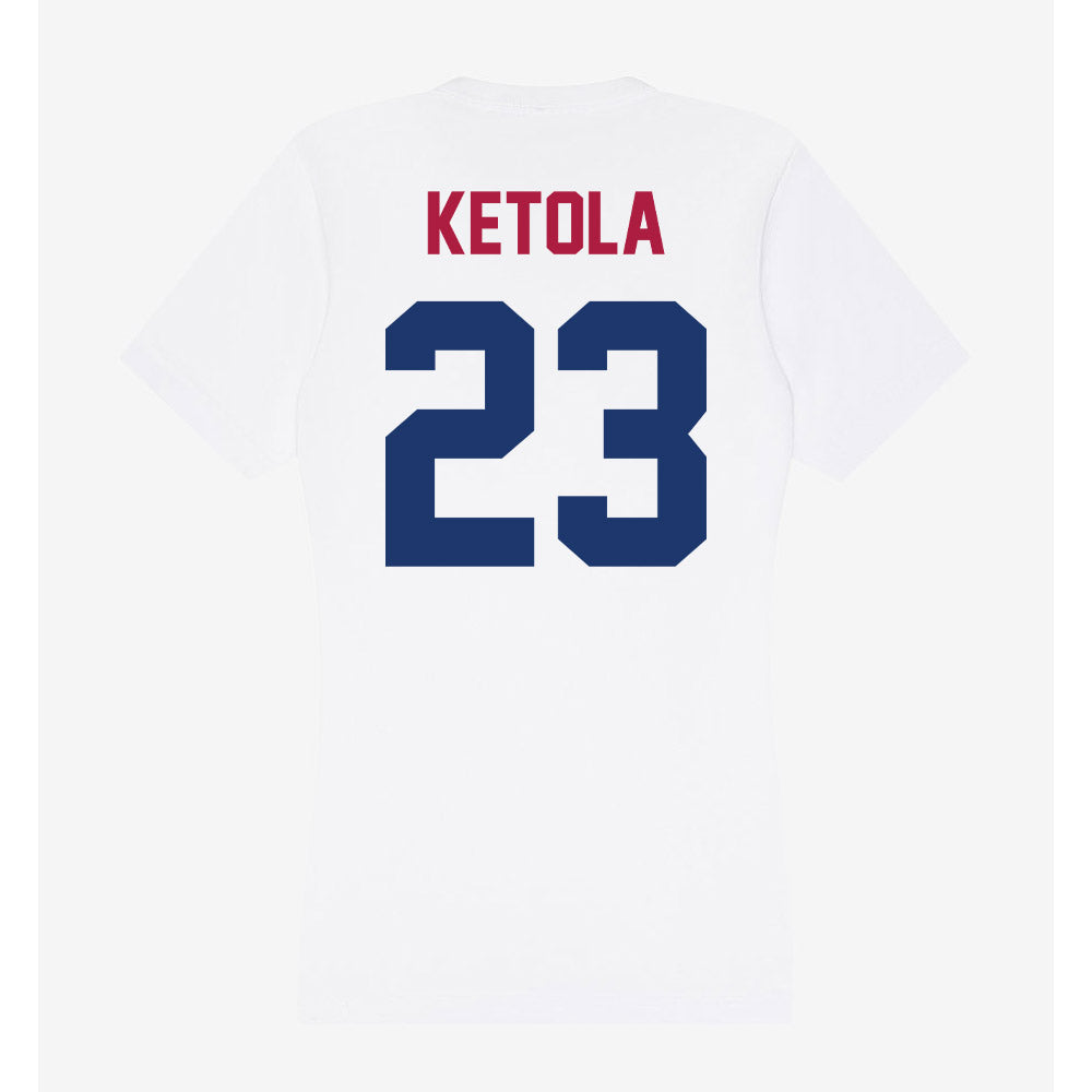 Detroit Mercy - NCAA Softball : Wendy Ketola - Women's V-Neck T-Shirt-1