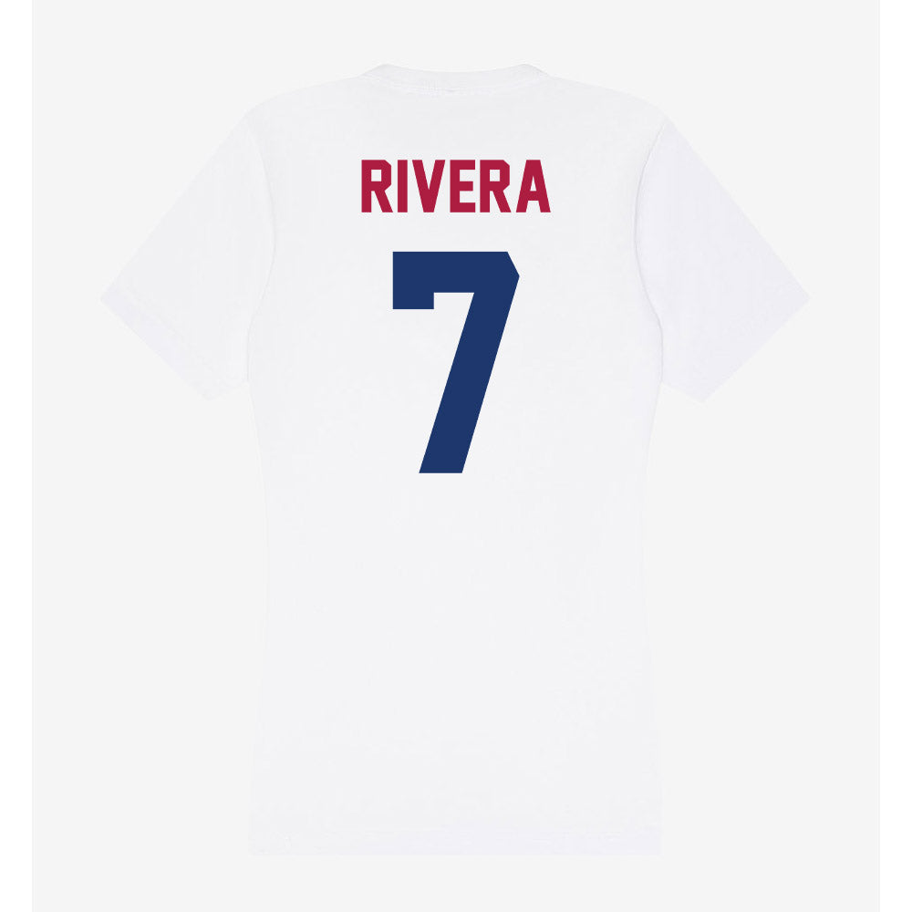 Detroit Mercy - NCAA Women's Soccer : Jada Rivera - Women's V-Neck T-Shirt-1